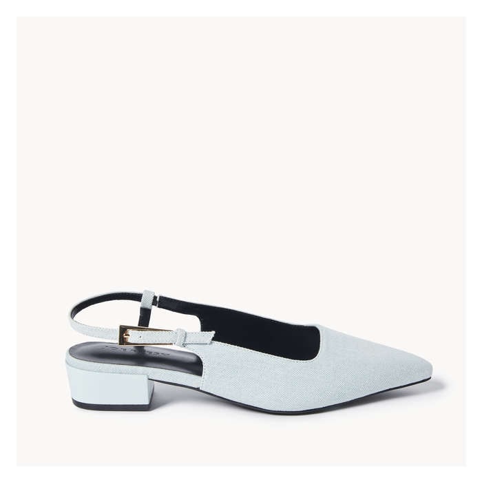 Women's Denim Slingback Heels